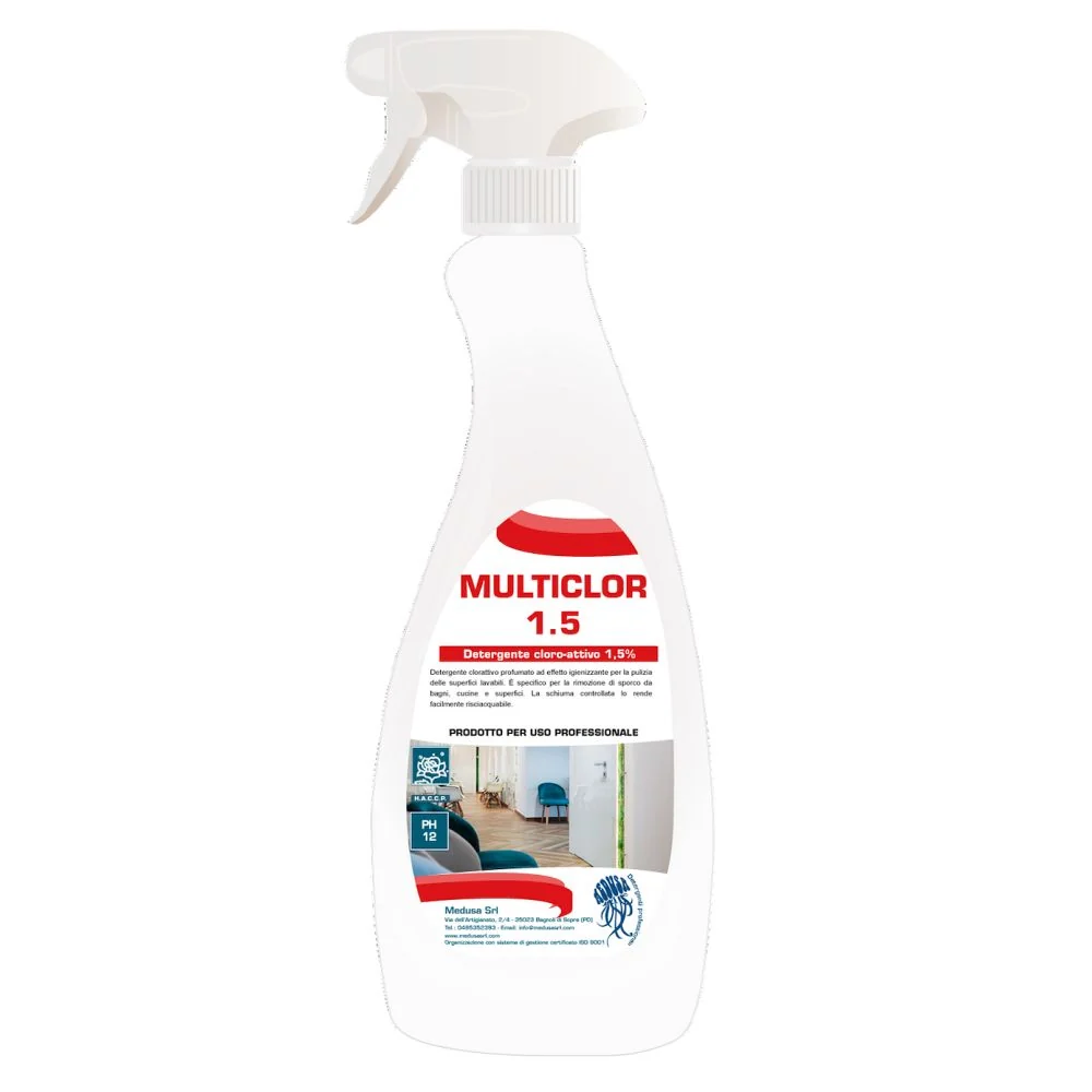 Detergent igienizant cu clor activ Multiclor 1.5 – 750 ml