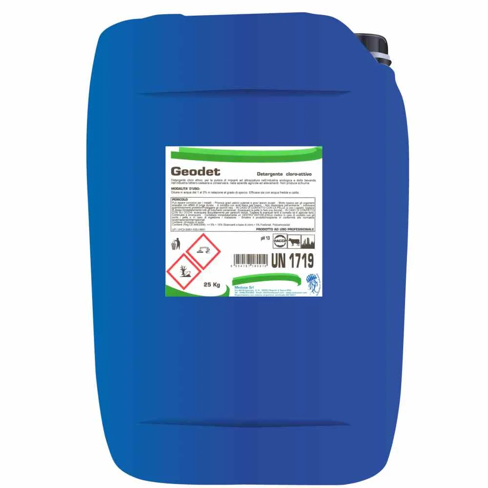Detergent Igienizant Alcalin cu Clor Activ GEODET 25 Litri