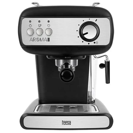 Espressor Manual Teesa TSA4009 | 850W, 1.2L, 15 bari, Negru