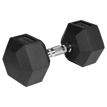 Accesorii fitness Rebel RBA-2325-20 | Gantere Dumbbell Hex Fonta Cauciucata 20kg R...