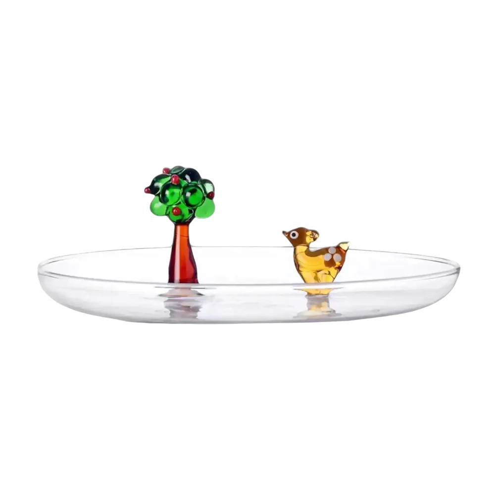 Farfurie decorativa, 20 cm, Caprioara, Red Apple Alessandra Baldereschi - ICHENDORF