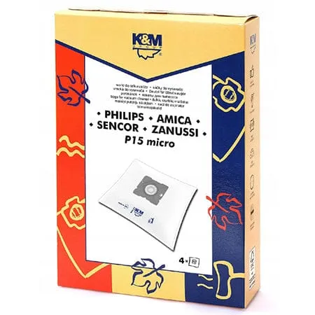 K&M - Filtru Aspirator 4 Buc | KMP15MICRO
