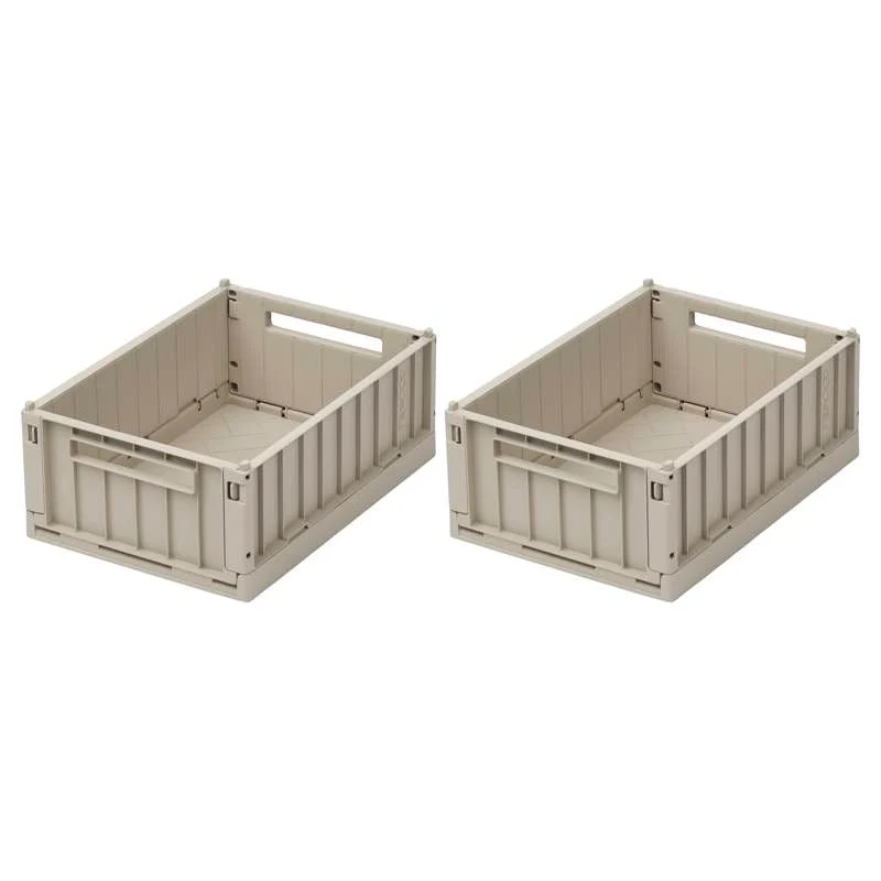 Liewood Weston Opbevaringsboks - Miniatural - 2-pak - Sandy