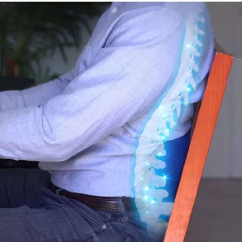 Perna Lombară Ergonomică Comfy Curve – Suport Spate cu Spumă de Memorie, Lavabilă, pentru Casă, Birou și Mașă