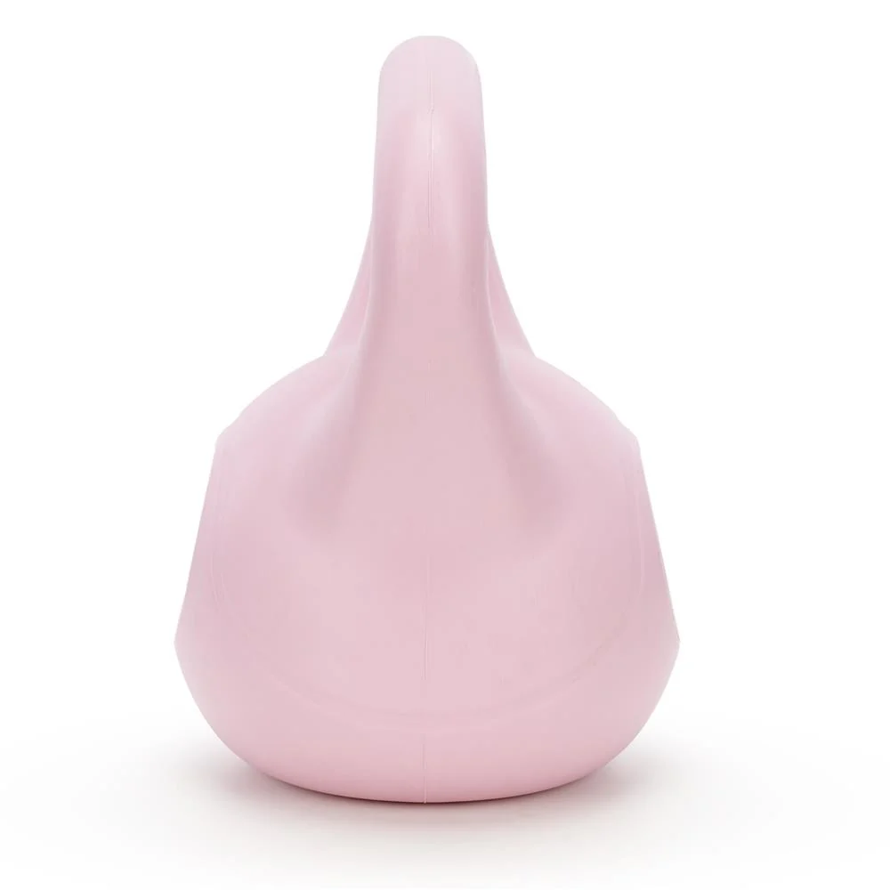 Kettlebell 4 kg, bitum cu invelis rezistent ABS, 18x21 cm, roz