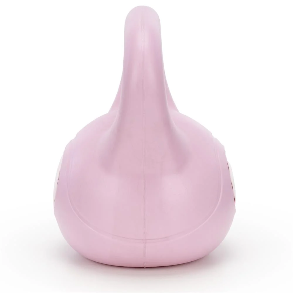 Kettlebell 10 kg, bitum cu invelis rezistent ABS, 25x27 cm, roz