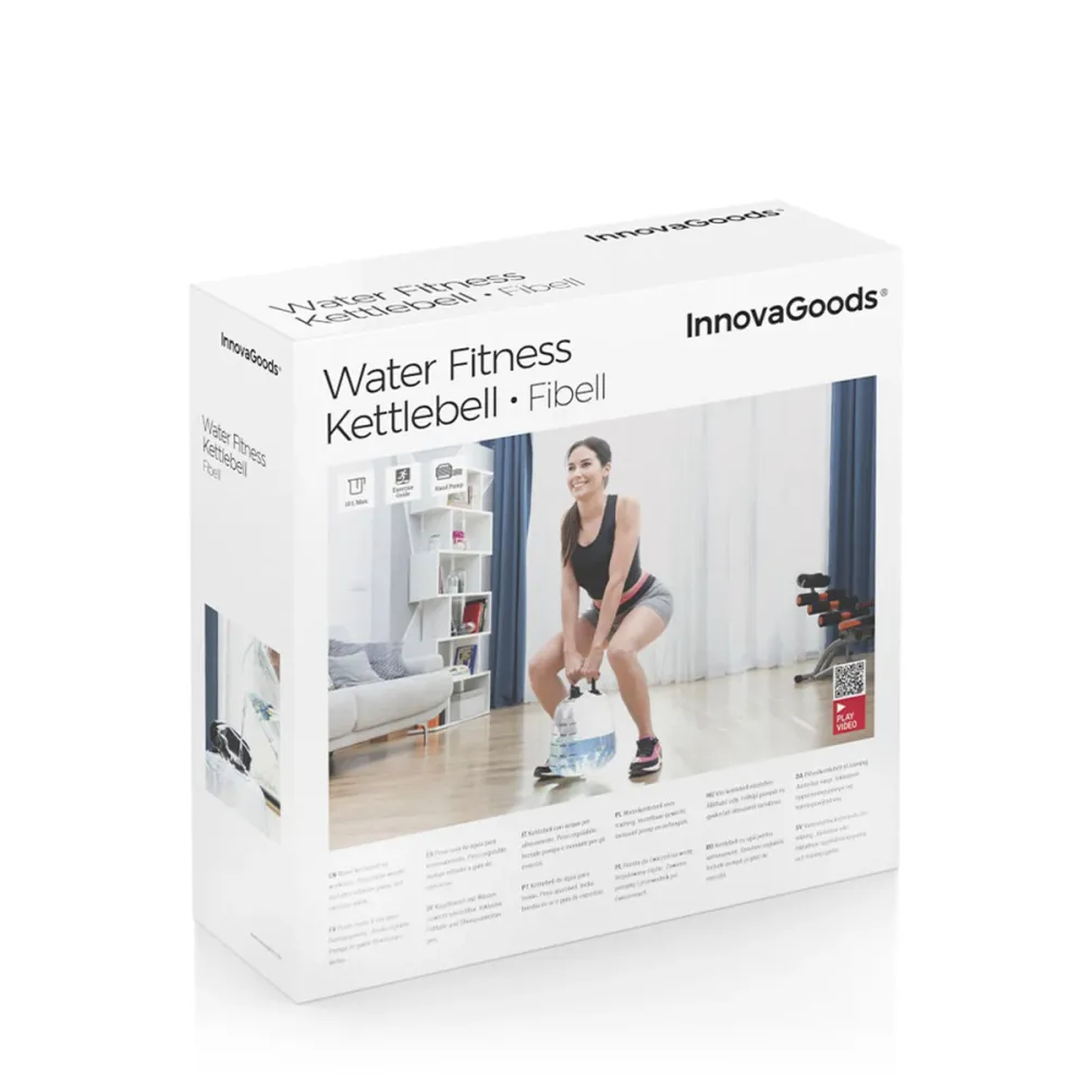 Kettlebell cu apă pentru antrenament fitness cu ghid de exerciții Fibell InnovaGoods