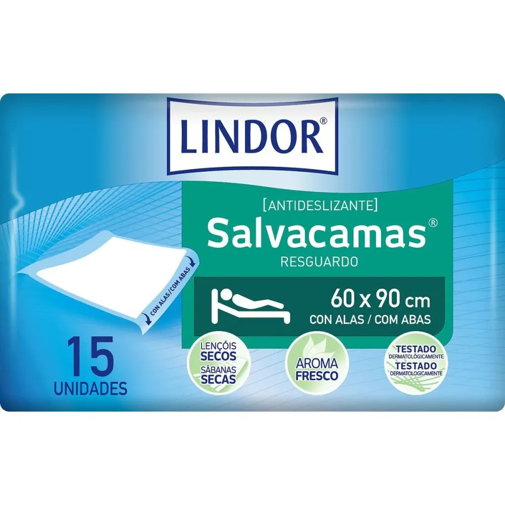 Protector pentru Incontinență Lindor Salvacamas 65 x 180 cm 15 Unități