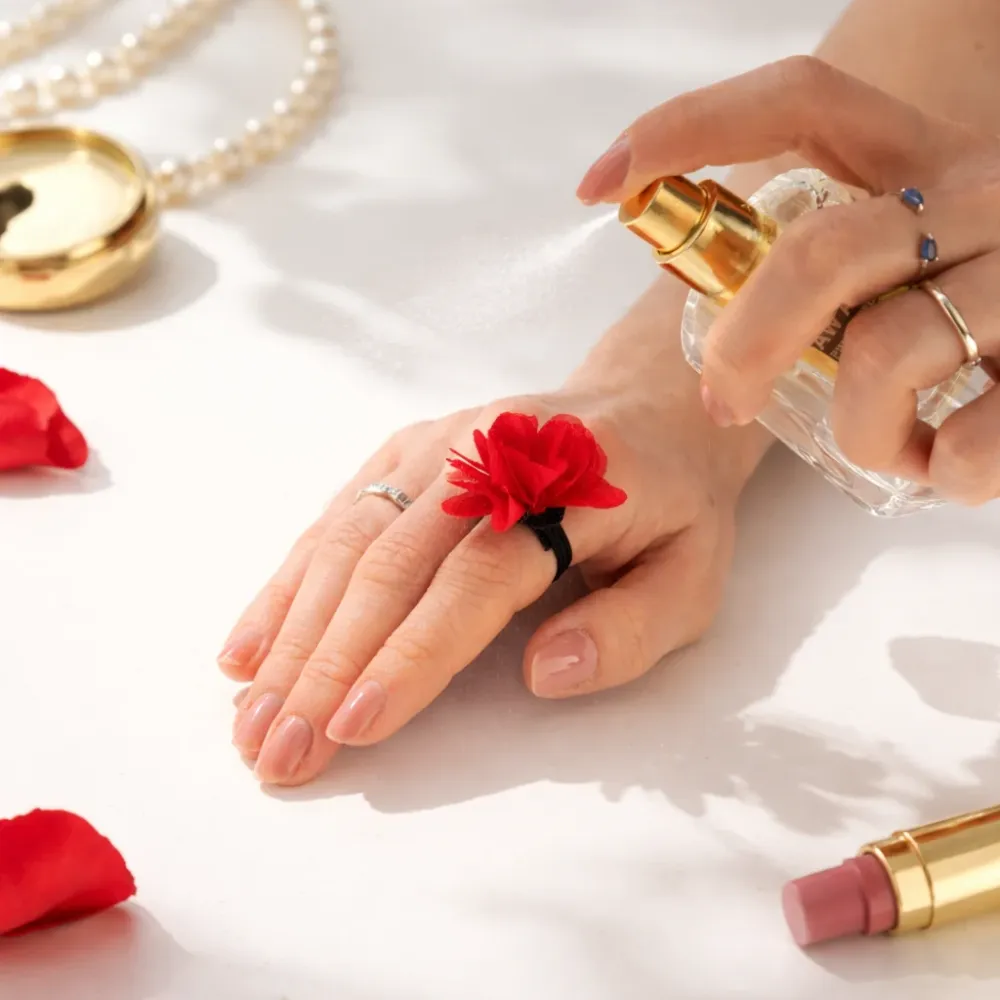Inel Difuzor Fragrance Chiffon – Roșu Trandafiriu