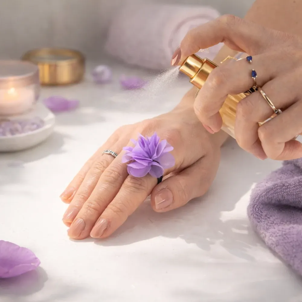 Inele Difuzoare de Șifon cu Parfum - Lavandă