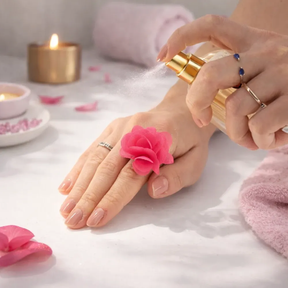 Inele Difuzoare de Șifon cu Parfum - Roz