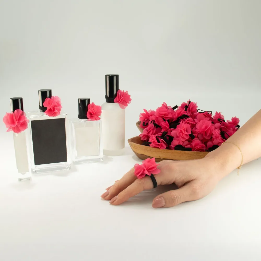 Inele Difuzoare de Șifon cu Parfum - Roz