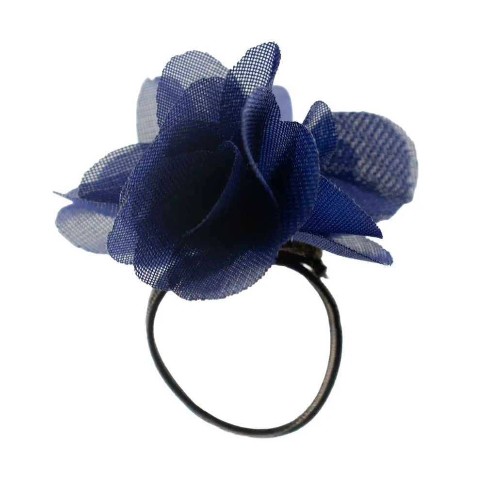 Inele Difuzoare de Parfum Chiffon - Albastru Închis