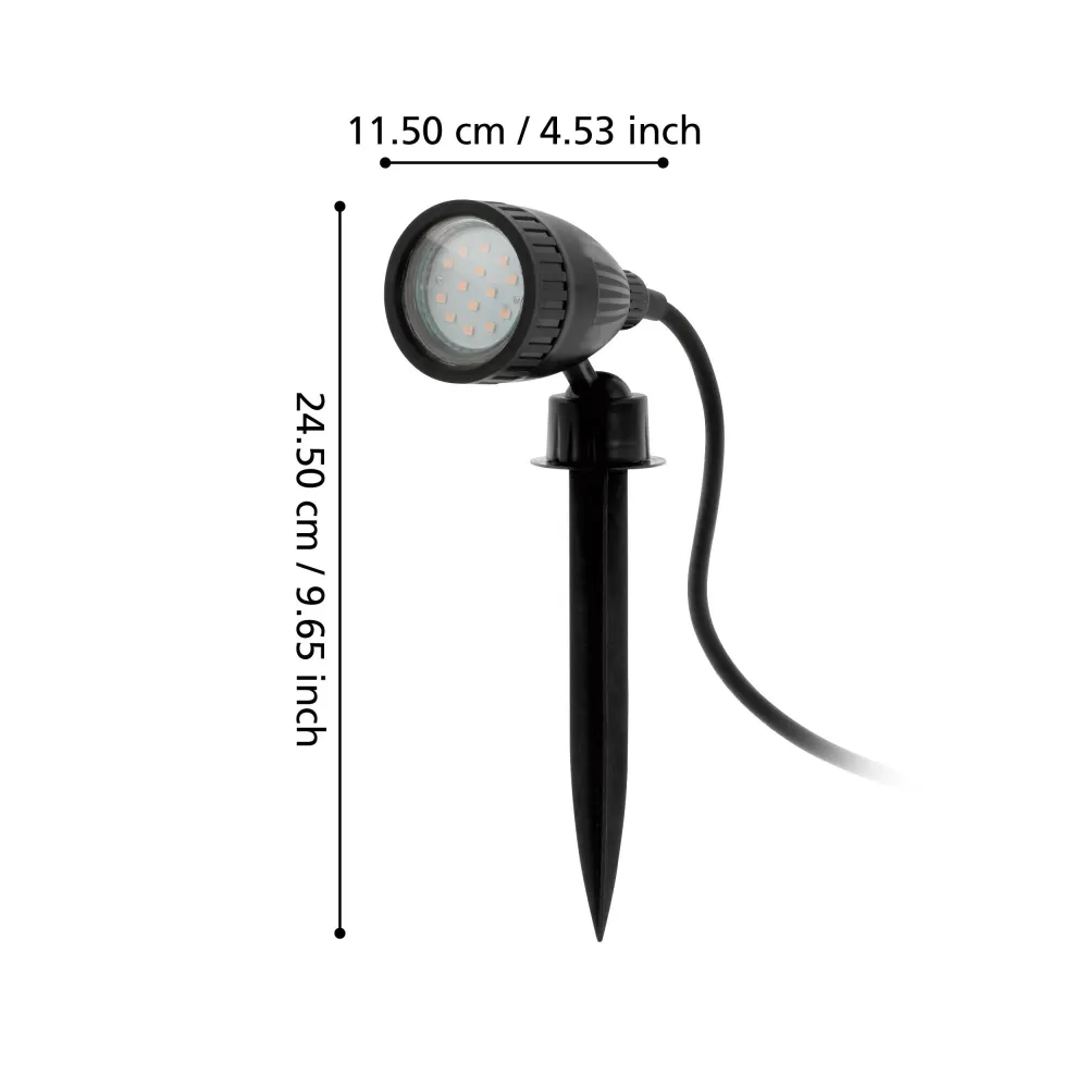 Proiector Ornamental De Gradina NEMA 1 Black 18CM