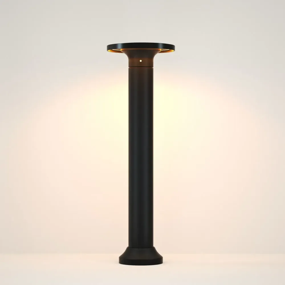 Stalp Ornamental De Gradina LED 12W Negru 50CM