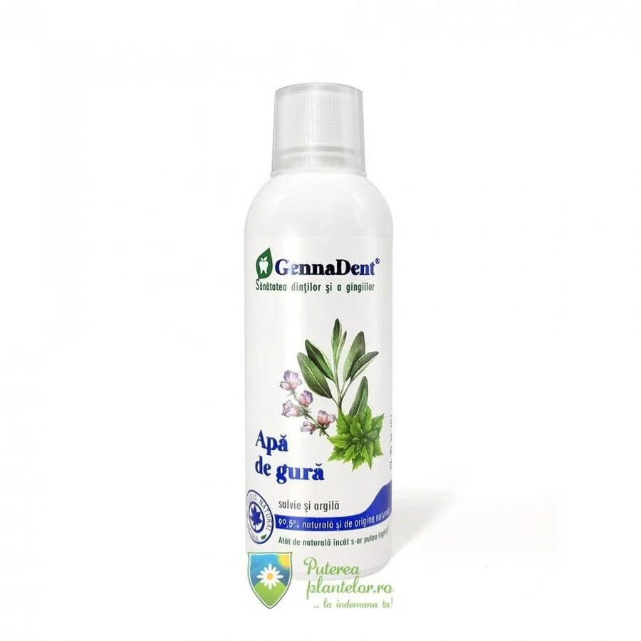 Apa de gura cu salvie si argila 500 ml