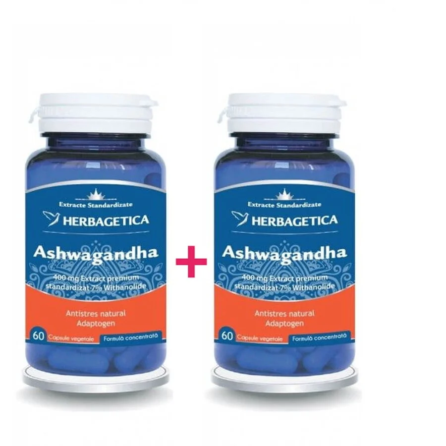 Ashwagandha 60 capsule + 60 cps 1/2 Gratis