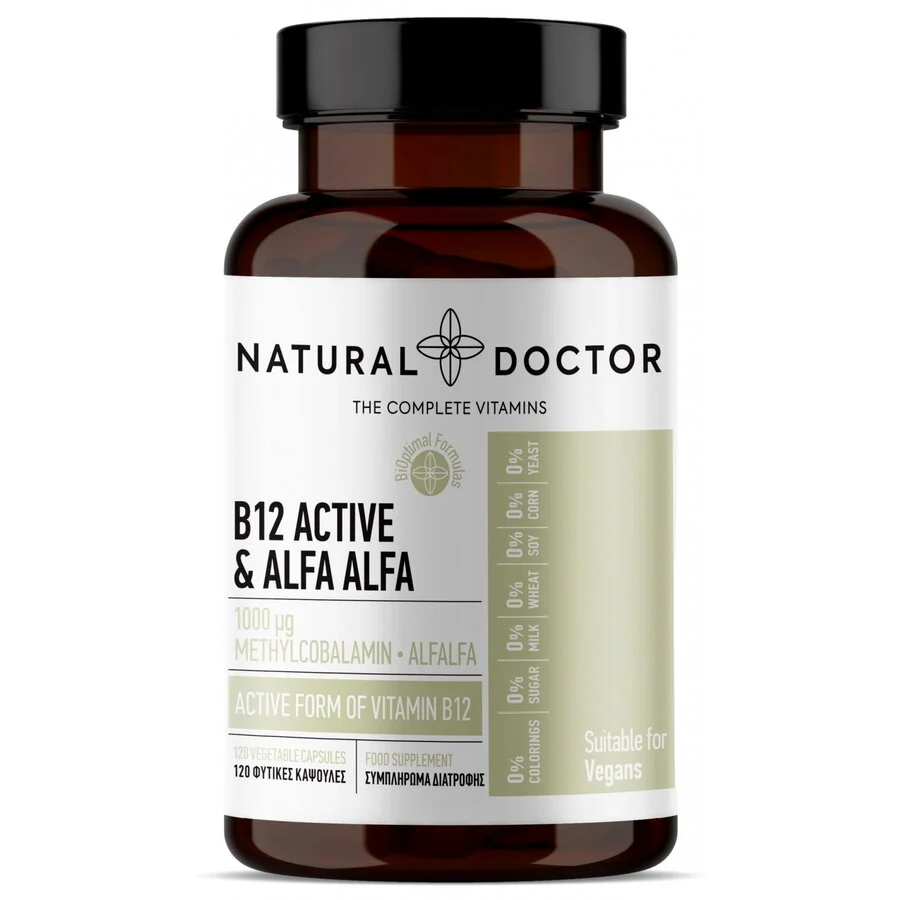 B-12 Complex Active & Alfa Alfa, 120 capsule, Natural Doctor