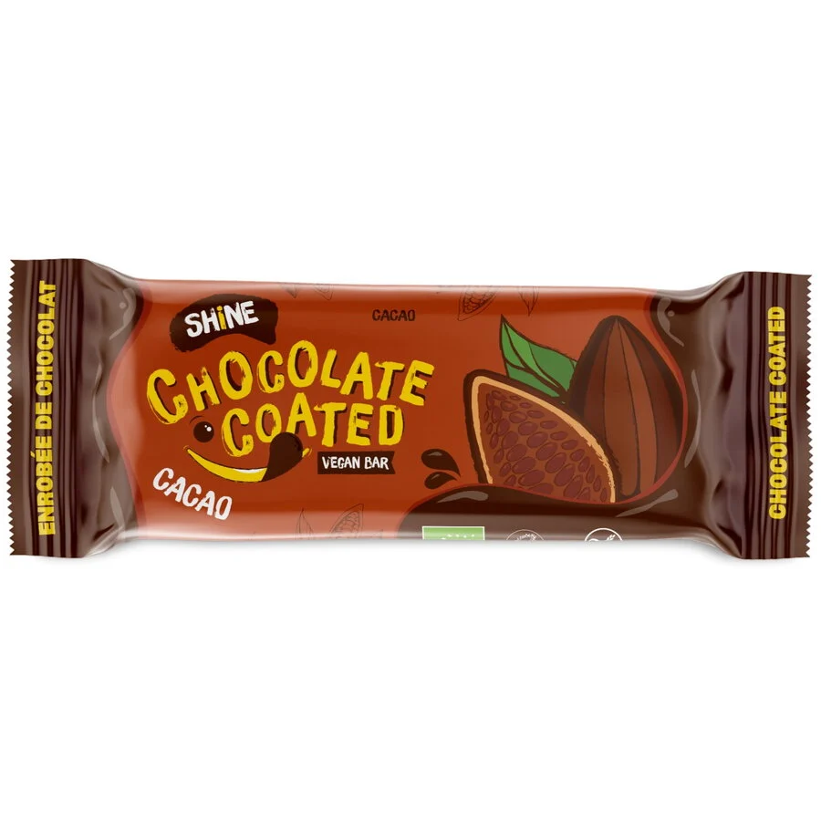 Baton BIO cacao, invelit ciocolata Shine