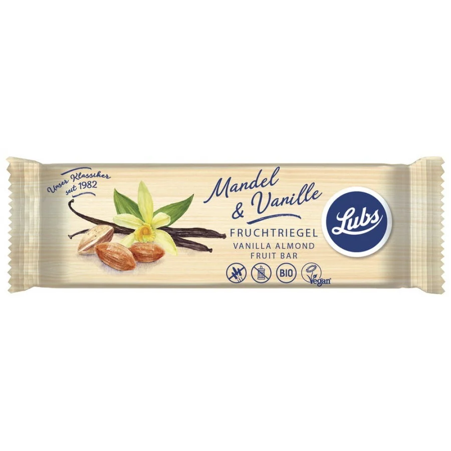 Baton cu migdale si vanilie, fara gluten, bio, 40g