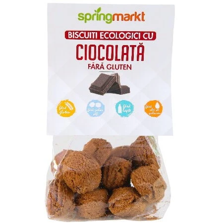 Biscuiti Bio cu Ciocolata fara gluten 100 gr