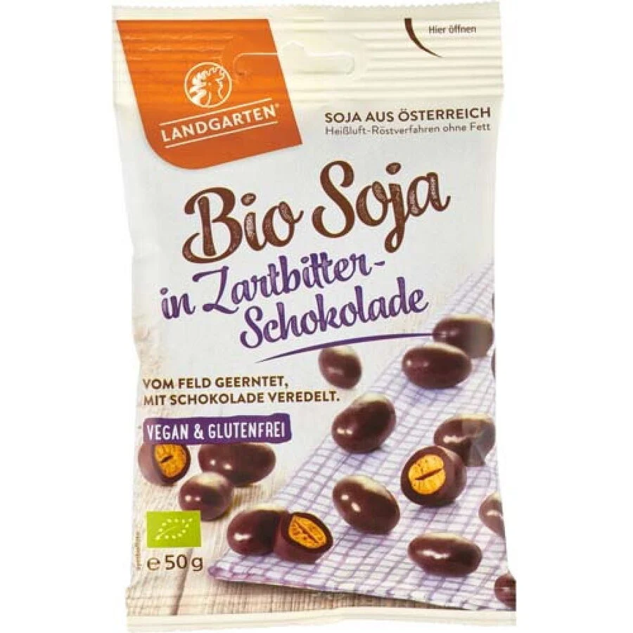 Boabe de soia invelite ciocolata amaruie 50 g