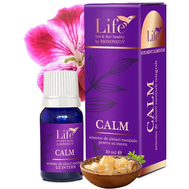 Calm, amestec de uleiuri esentiale, 10 ml, Bionovativ