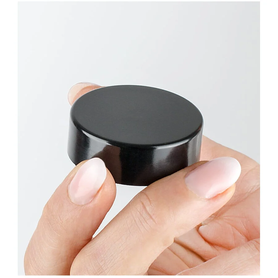 Capac negru pentru borcane Ambra, Clara de 30 ml