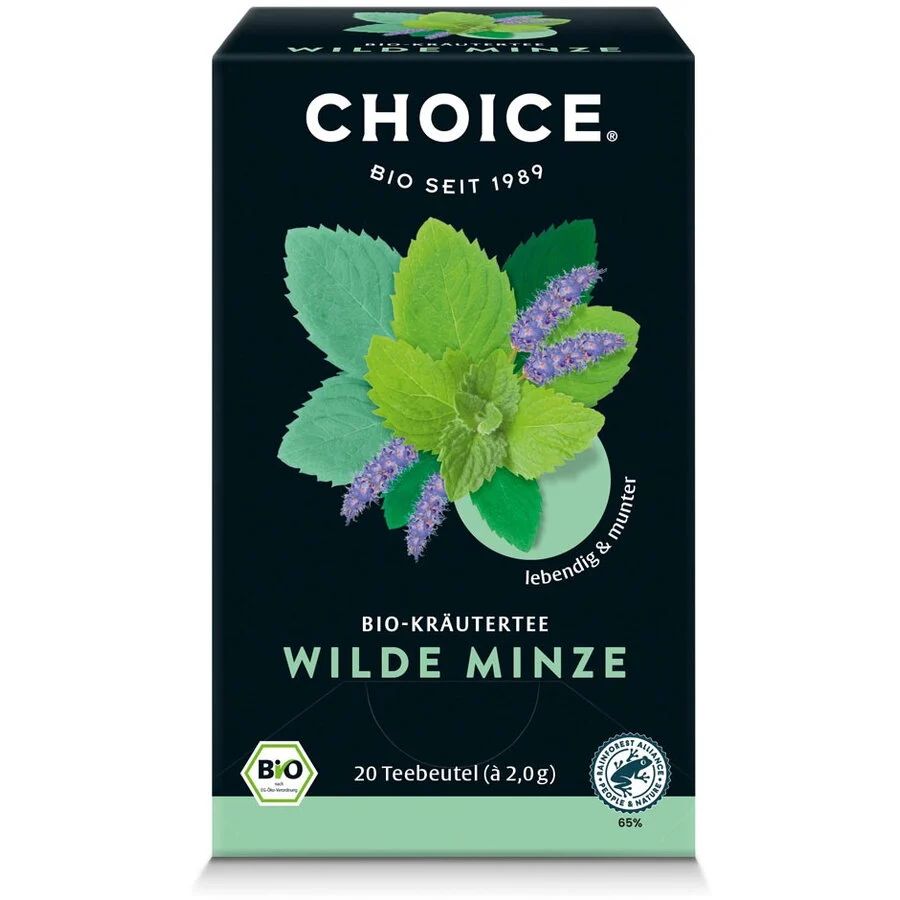 Ceai bio din plante Menta salbatica, 20 pliculete 2g / 40.0g Choice®