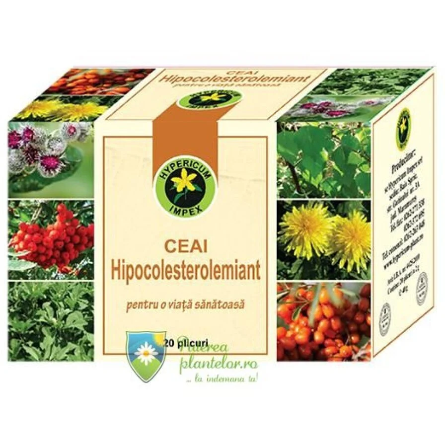 Ceai Hipocolesterolemiant 20 plicuri