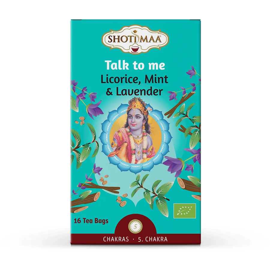 Ceai Shotimaa Chakras - Talk to Me - lemn dulce, menta si lavanda bio 16dz