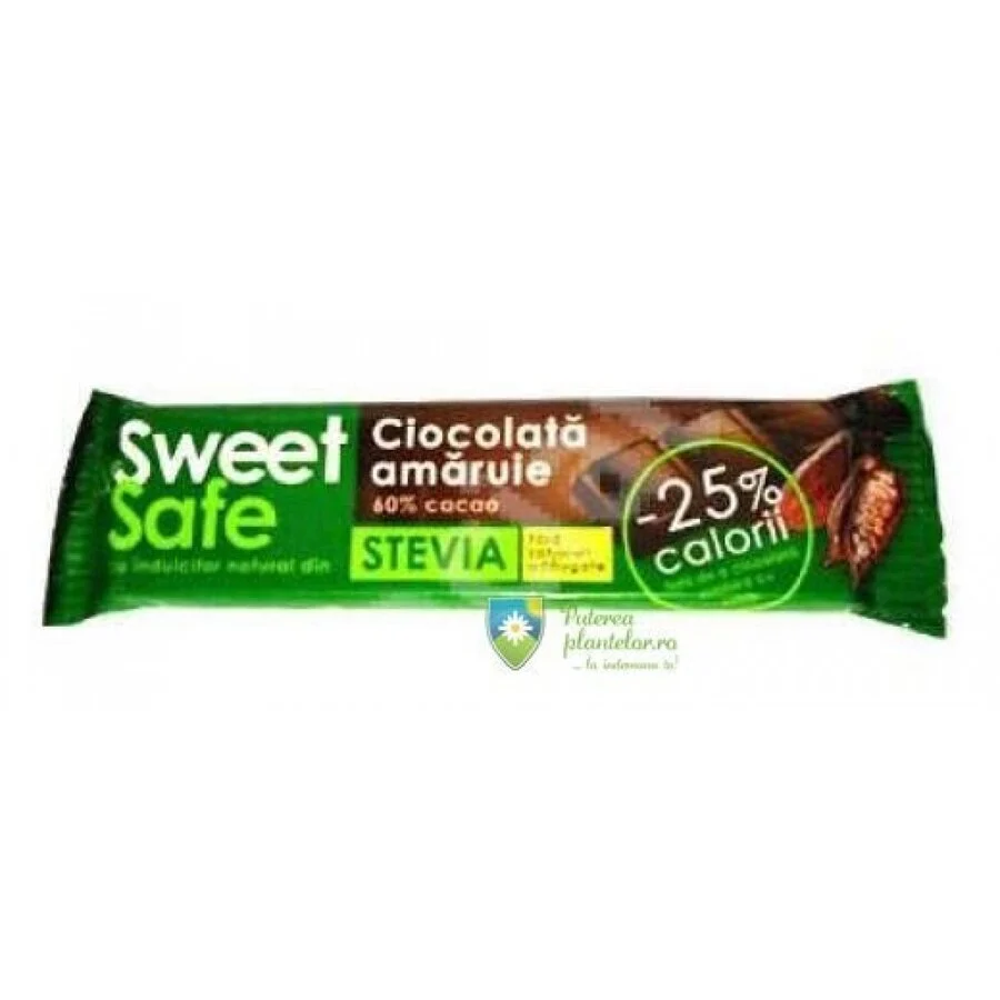 Ciocolata amaruie indulcitor stevie 25 gr