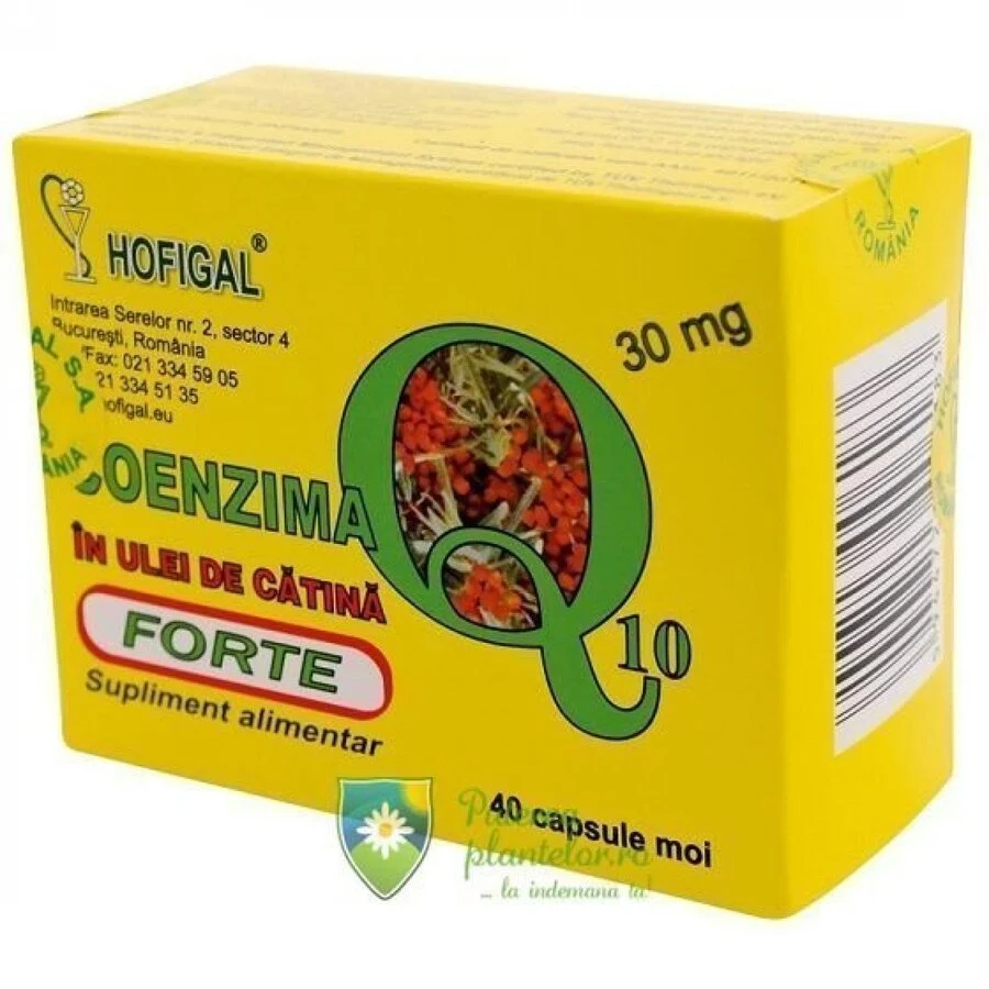 Coenzima Q10 30mg ulei de catina 40 capsule moi