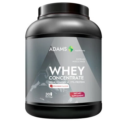 Concentrat proteic din zer, căpșuni 908gr, Adams