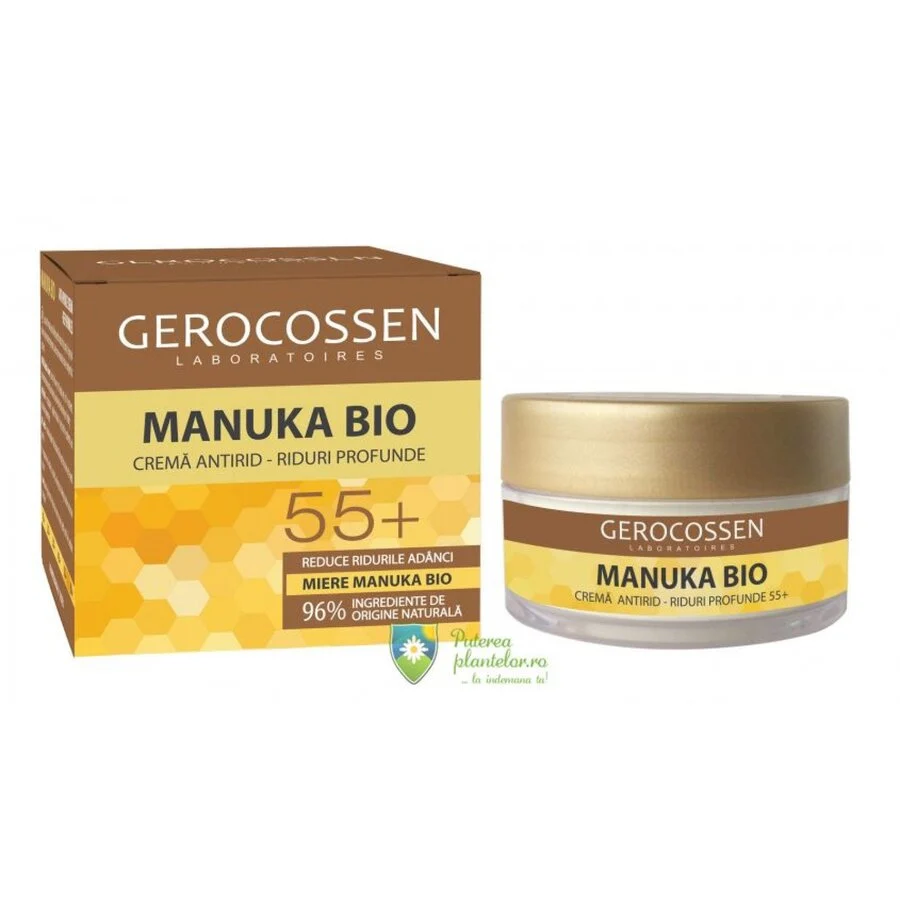 Crema antirid riduri profunde 55+ Manuka Bio 50 ml
