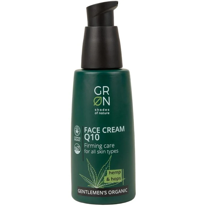 Crema de fata Bio Organica Gentlemens cu coenzima Q10, canepa si hamei (50ml), GRN Shades Nature