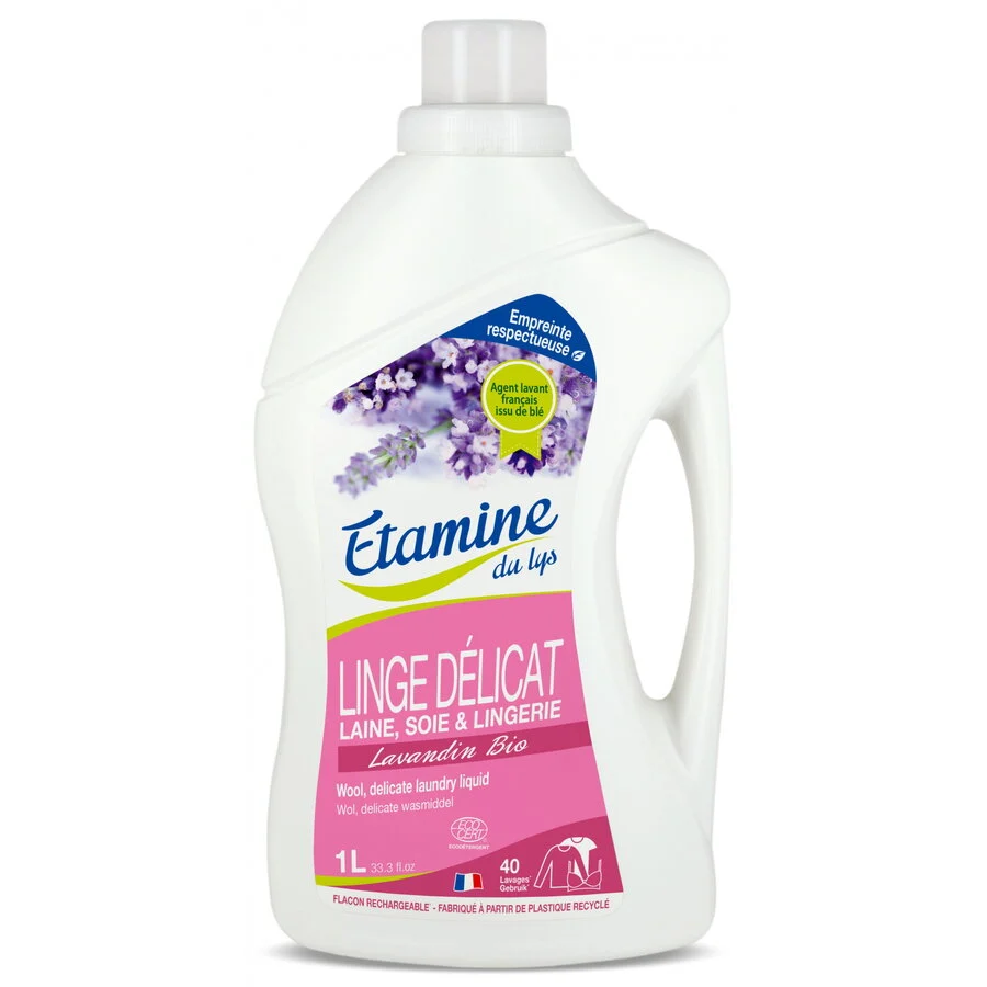 Detergent BIO rufe delicate si lana, parfum lavanda Etamine 1L
