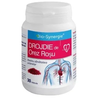 Drojdie de orez rosu, 30 capsule, Bio Synergie
