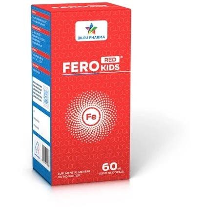 Fier liposomal pentru copii Fero Red Kids, 60 ml, Bleu Pharma