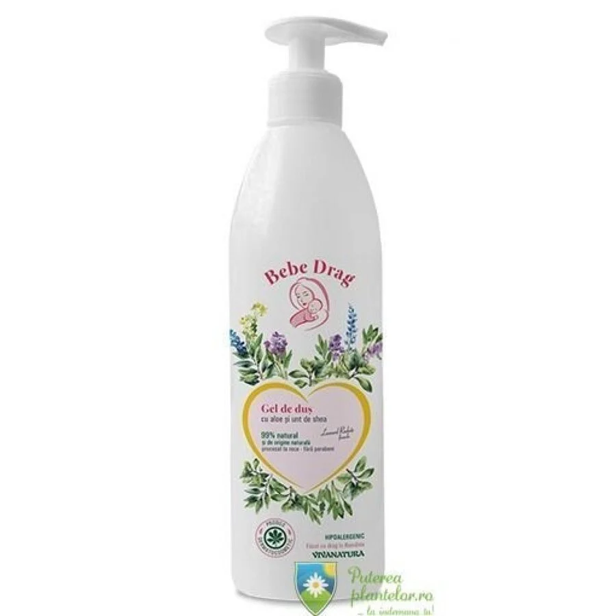 Gel de Dus Bebe Drag cu Aloe si Unt de Shea 500 ml
