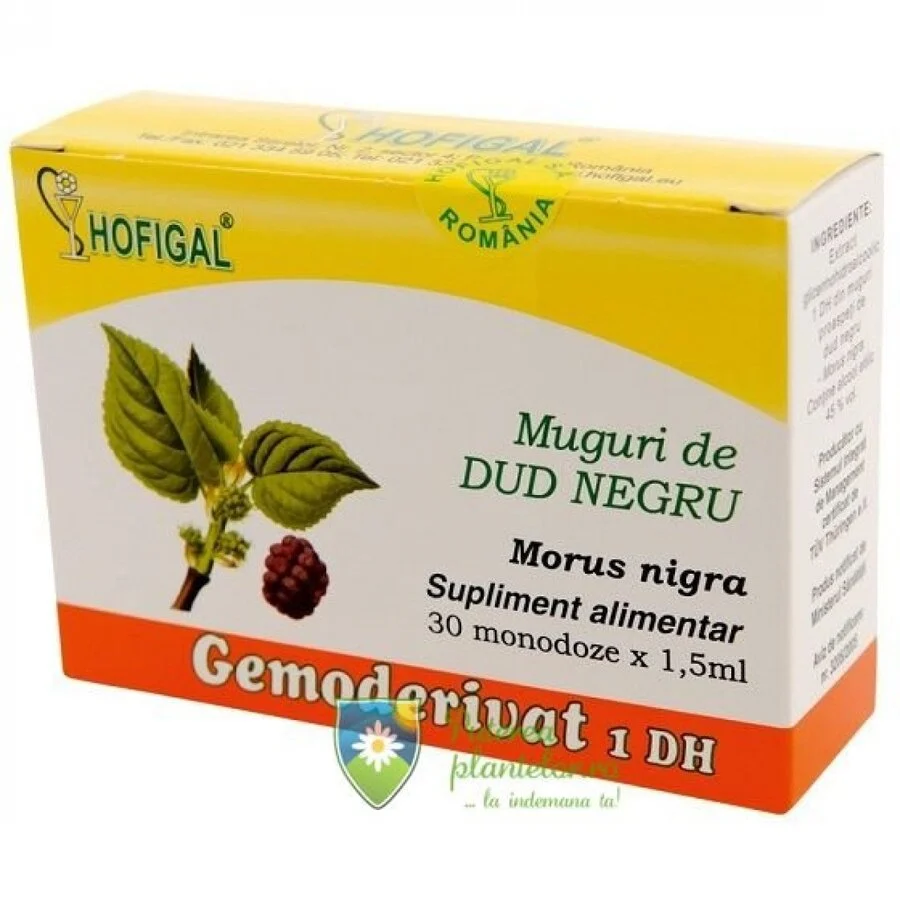 Gemoderivat muguri de Dud negru 30 monodoze