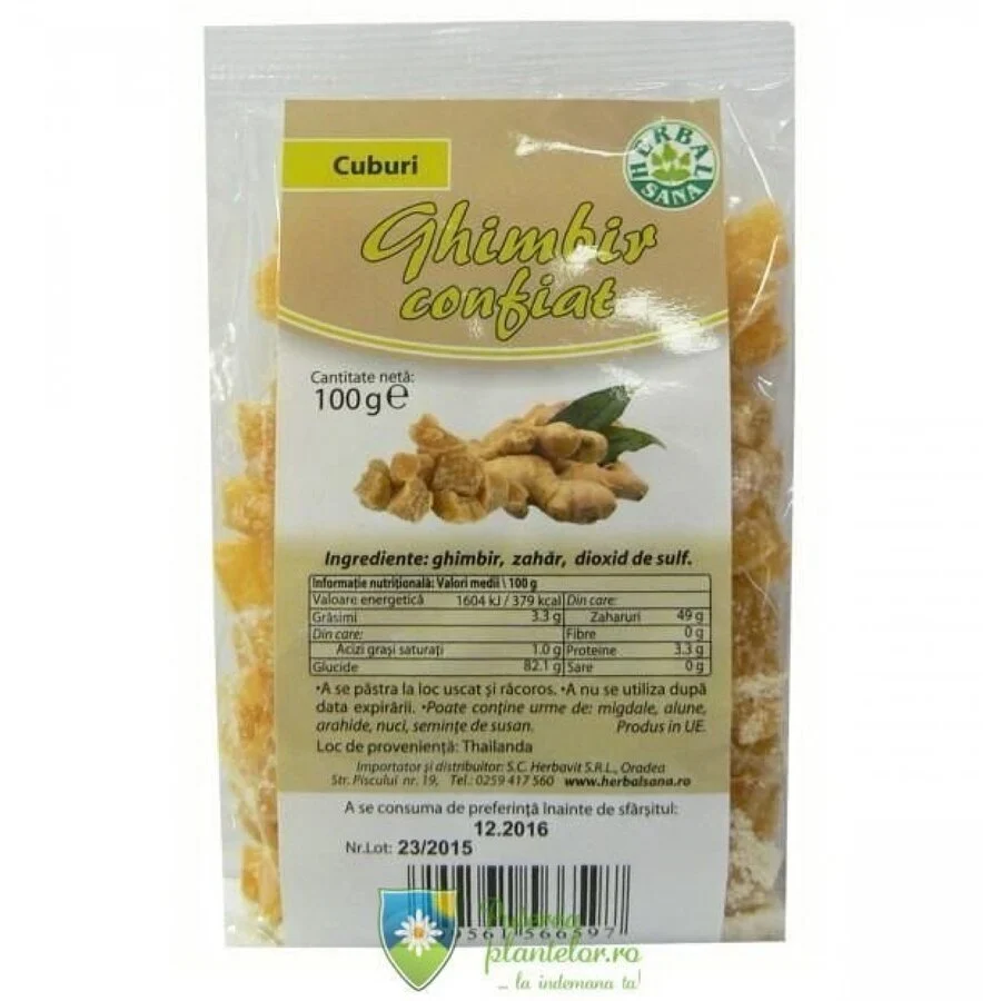 Ghimbir confiat 100 gr