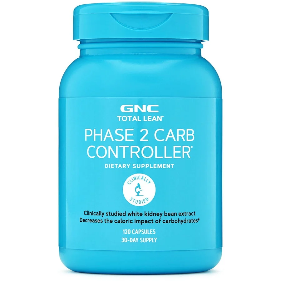 Gnc Total Lean Phase 2 Carb Controller, Controlul Carbohidratilor, 120 Cps
