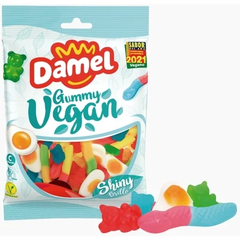 Jeleuri gumate lucioase 100% vegane, Damel, 80 g