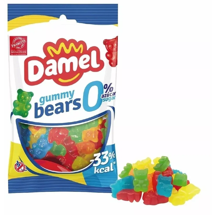 Jeleuri gumate ursuleți fără zahăr, Damel, 90 g