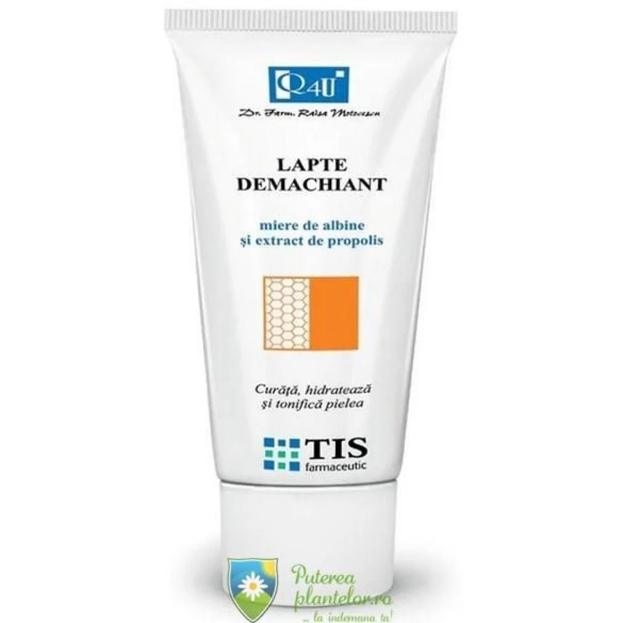 Lapte demachiant cu miere si extract de propolis Q4U 100 ml