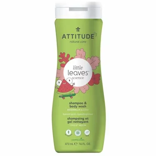 Little Leaves 2 1 sampon si gel de dus, pepene si cocos NOU* 473 ml