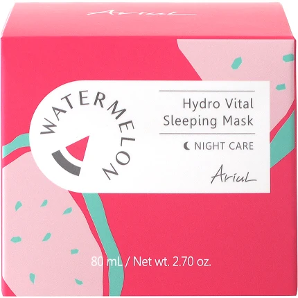 Masca de noapte pentru fata cu Pepene Rosu Ariul Watermelon Hydro Vital Sleeping Mask, 80g