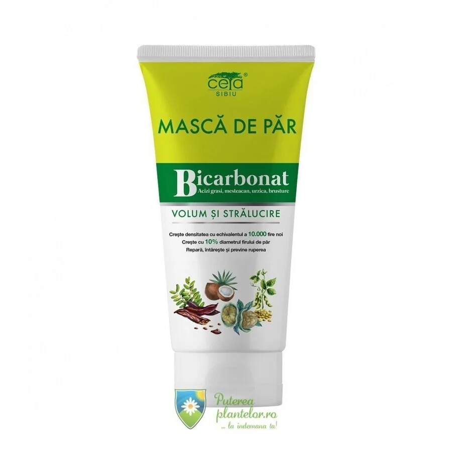 Masca de par Volum si stralucire cu Bicarbonat 150 ml