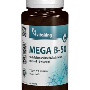 Mega B-50 cu Folat si Metilcobalamina - 60 comprimate